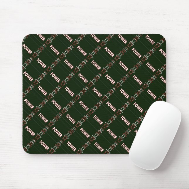 Transmission Tower and Power Line Muster Mousepad (Mit Mouse)
