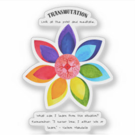 Transmutation and Learning Positive Affirmation Aufkleber
