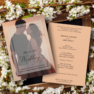 Transparency Luxury Branches Hochzeitsschrift für