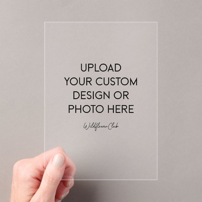 Transparent Acrylic Invitations Acryleinladungen (Insitu (Handheld))