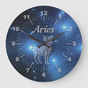 Transparent Aries Große Wanduhr