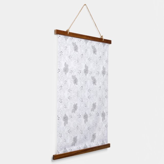 Transparent Grid Overlay – Editable PNG Texture Wandteppich Mit Holzrahmen (Gewinkelt 2)