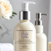 Transparent Holographic Body Lotion Bottle Sticker