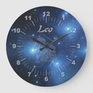 Transparent Leo Große Wanduhr