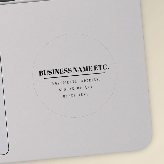 Transparent & schwarz Einfach moderne Mehrzwecklös Aufkleber (Von Creator hochgeladen)