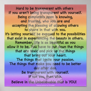 transparent sein poster