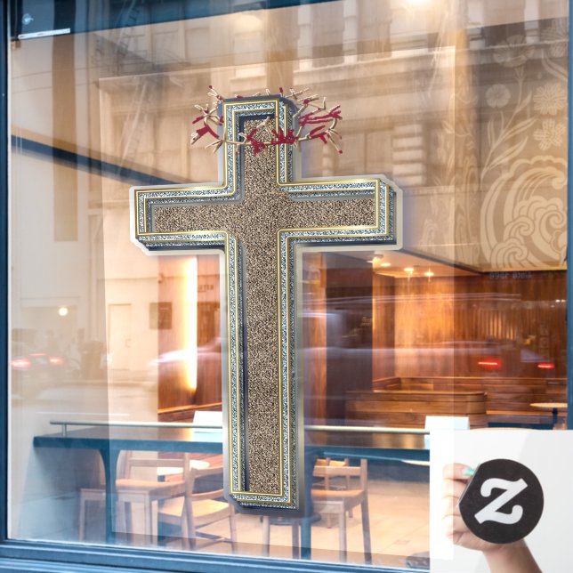 Transparente Aufkleber für das Firmenübergreifende (Café-Fenster)