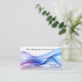 Transparente blaue und lavender Visitenkarte