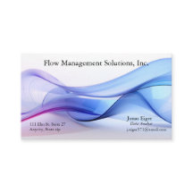 Transparente blaue und lavender Visitenkarte