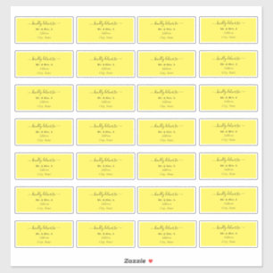 Transparente Calligraphy DIY-Gast-Adresse Aufkleber