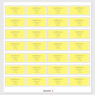 Transparente Calligraphy DIY Gastadresse Aufkleber