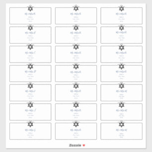 Transparente Gästeschriften, Navy-Tinte Aufkleber