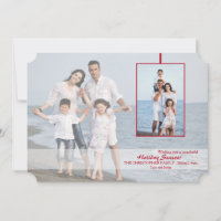 Transparente Holiday Fotokarte