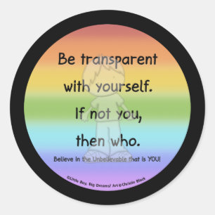 Transparente klassische Rundkleber Runder Aufkleber