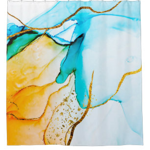 Transparente Kreativität. Abstrakte Kunstwerke. Tr Duschvorhang