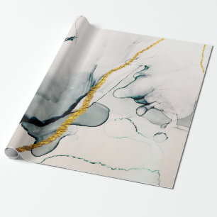 Transparente Kreativität. Abstrakte Kunstwerke. Tr Geschenkpapier