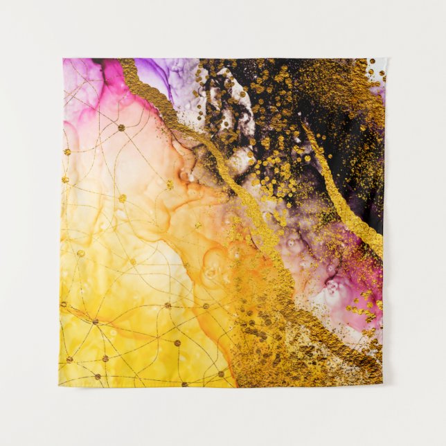 Transparente Kreativität. Abstrakte Wolken - ART.  Wandteppich (Vorderseite)