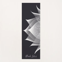 Transparente Lotus Schwarz-Weiß-Blütenvorlage