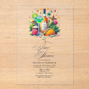 Transparente mexikanische Fiesta Taco 'Bout a Show Acryleinladungen