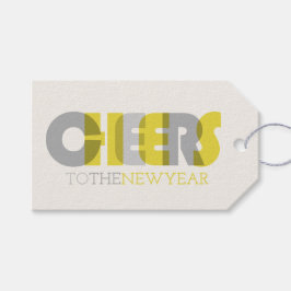 Transparente, mutige Feier für den Neujahrsfest Geschenkanhänger