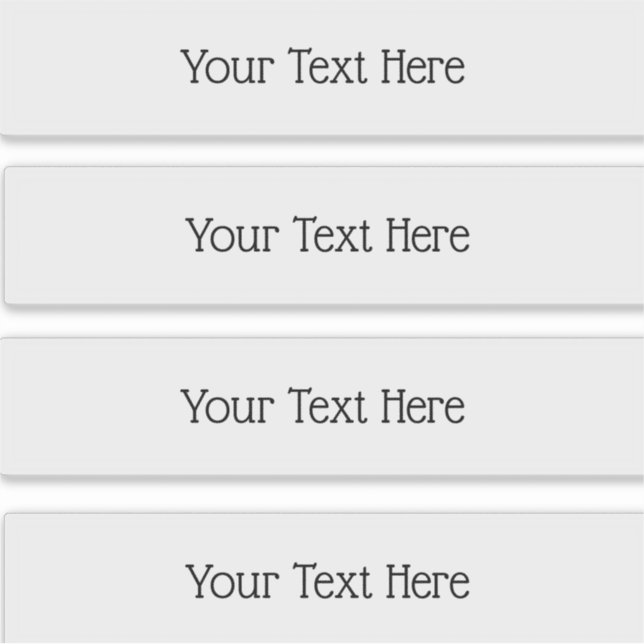 Transparente Rechteck-Sticker Aufkleber (Vorderseite)