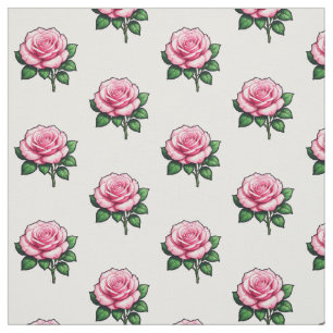 Transparente Rosa-Blume Stoff