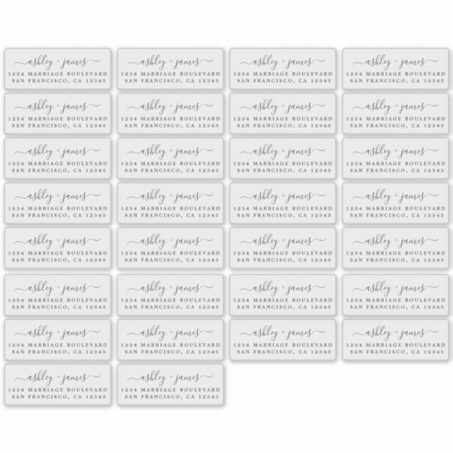 Transparente Rücksendeadressen-Aufkleber 3,42 x 1, Aufkleber (Vorderseite)