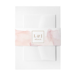 Transparente Seide Moderne Hochzeitsband Einladungsbanderole