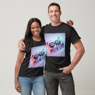 Transparente Vintage Retro-Kassette T-Shirt