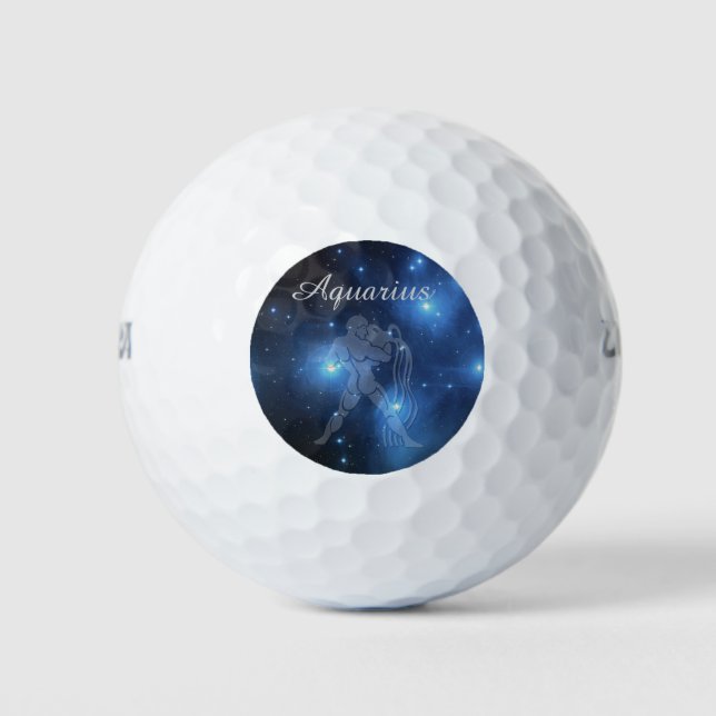 Transparenter Aquarius Golfball (Vorderseite)