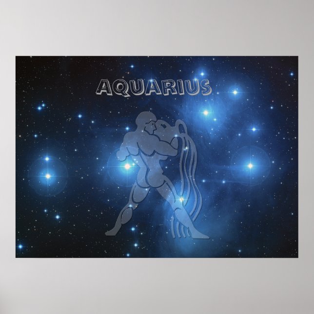 Transparenter Aquarius Poster (Vorne)