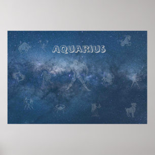 Transparenter Aquarius Poster