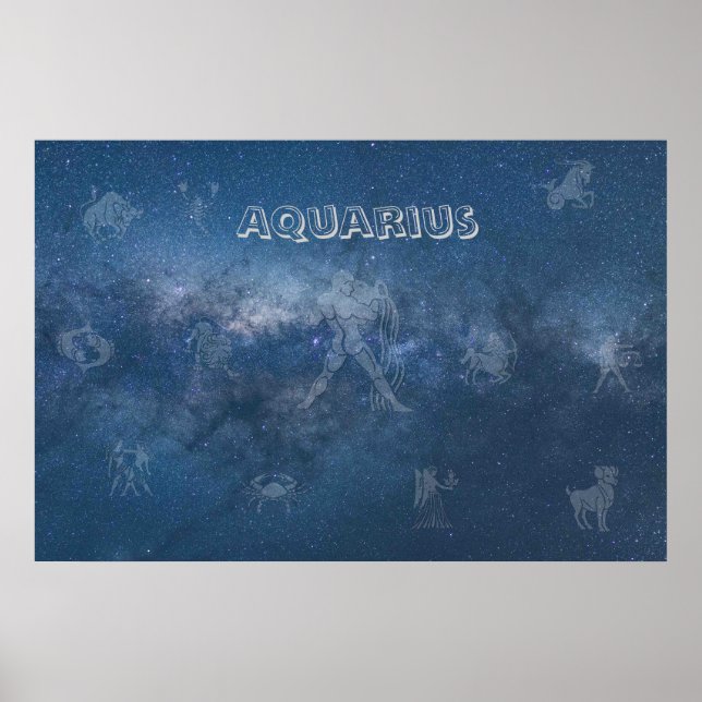 Transparenter Aquarius Poster (Vorne)