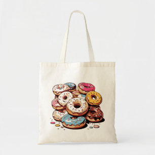 Transparenter Donuts-Sticker Tragetasche