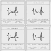 Transparenter moderner Kerzenaufkleber