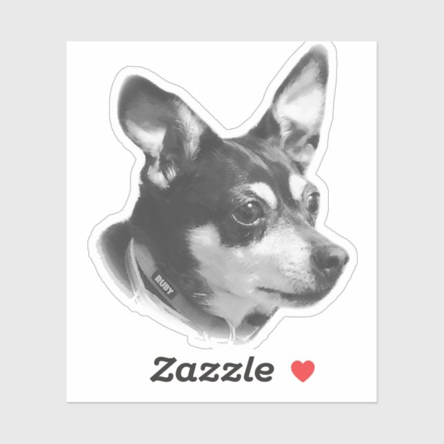 Transparenter Ruby Sticker !! (Blatt)