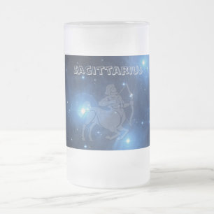 Transparenter Schütze Mattglas Bierglas