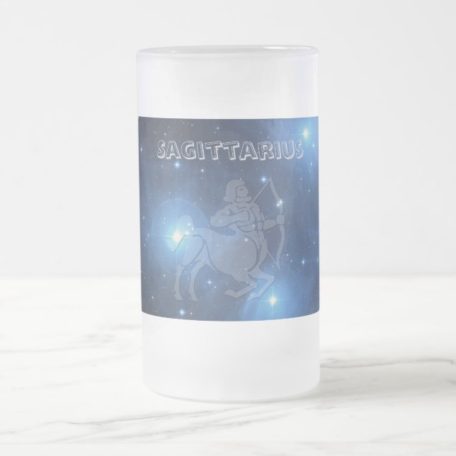 Transparenter Schütze Mattglas Bierglas (Mittel)