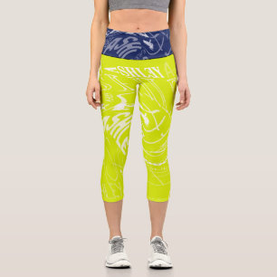 Transparentes Drehen wiederholt Ashley Wählen Sie  Capri Leggings