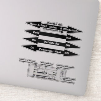 Transparentes Inneres Fenster Decal AirCooledVanag Aufkleber