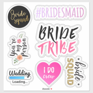 Transparentes Junggeselinnen-Abschied Aufkleber