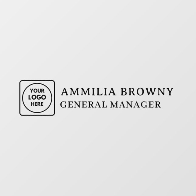 Transparentes Logo | Branding an der Glashütte Fensteraufkleber (Blatt)