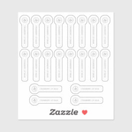 Transparentes Logo und Siegel für die Sicherheit v Aufkleber