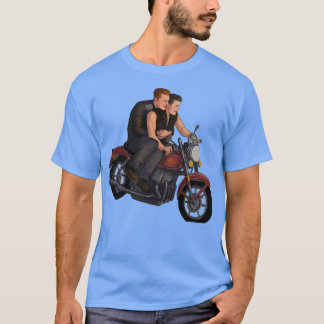 Transparentes Motorrad T-Shirt