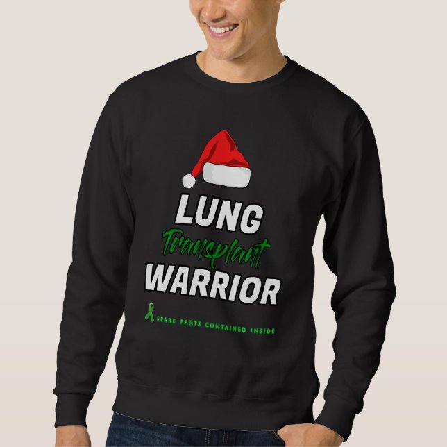 Transplant-Transplant-Weihnachtsüberlebter Krieger Sweatshirt (Vorderseite)