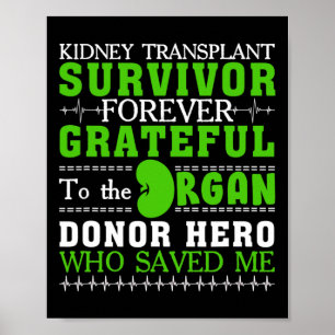 Transplantat Organ Niere Spender Empfänger 1 Poster