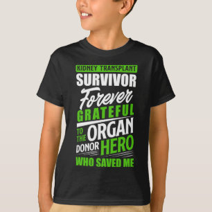 Transplantat Organ Niere Spender Empfänger T-Shirt