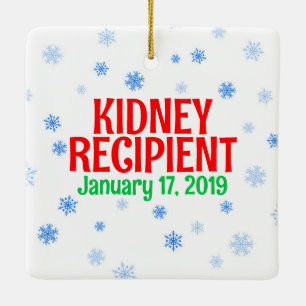 Transplantatempfängerin Weihnachten Keramikornament