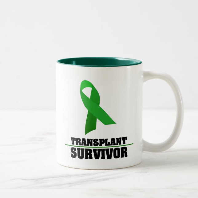 Transplantations-Überlebender Zweifarbige Tasse (Rechts)