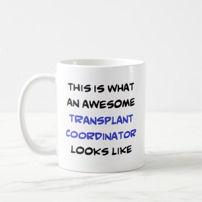 Transplantationskoordinator, phantastisch kaffeetasse (Links)